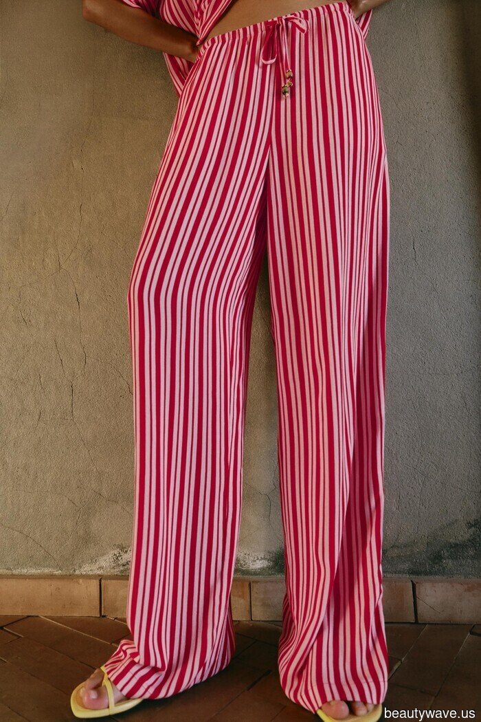 It seems that we're now only wearing pants with bikinis to the beach (apologies, shorts, you're no longer in fashion).