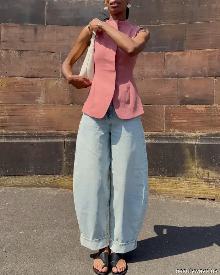 In NYC, every fashionable woman is currently pairing this flat-shoe trend with jeans.