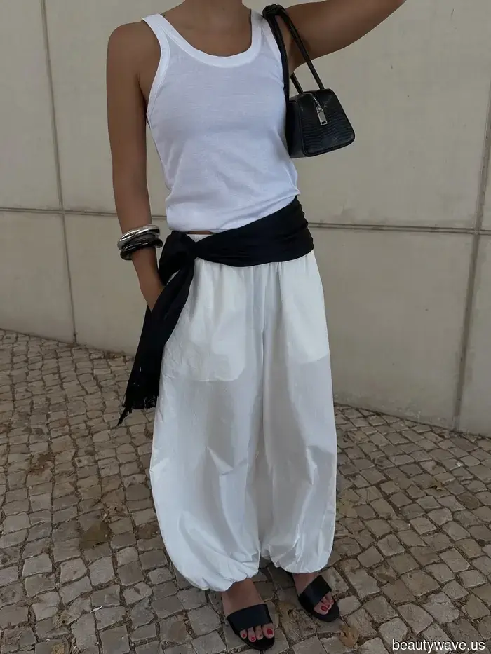 Suddenly, everyone is pairing this chic item with white pants.