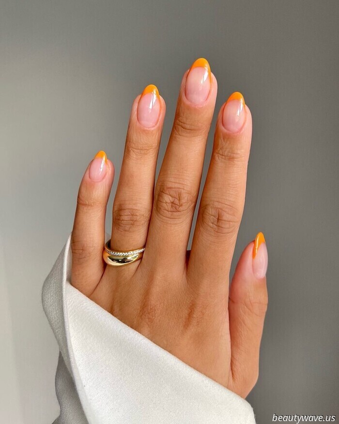 Orangefarbene Nägel sind alles, was ich gerade tragen möchte — 17 Designs, die ich fotografiert habe