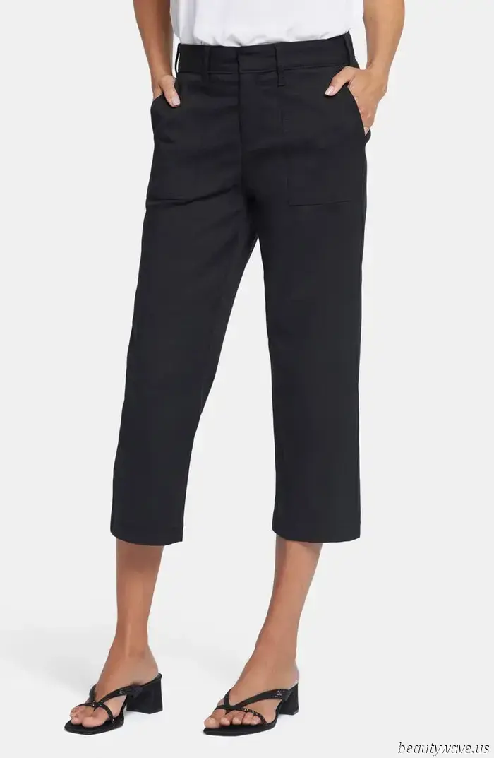 Skip the sneakers—this is the elegant flat-shoe style that French women pair with three different types of casual trousers.