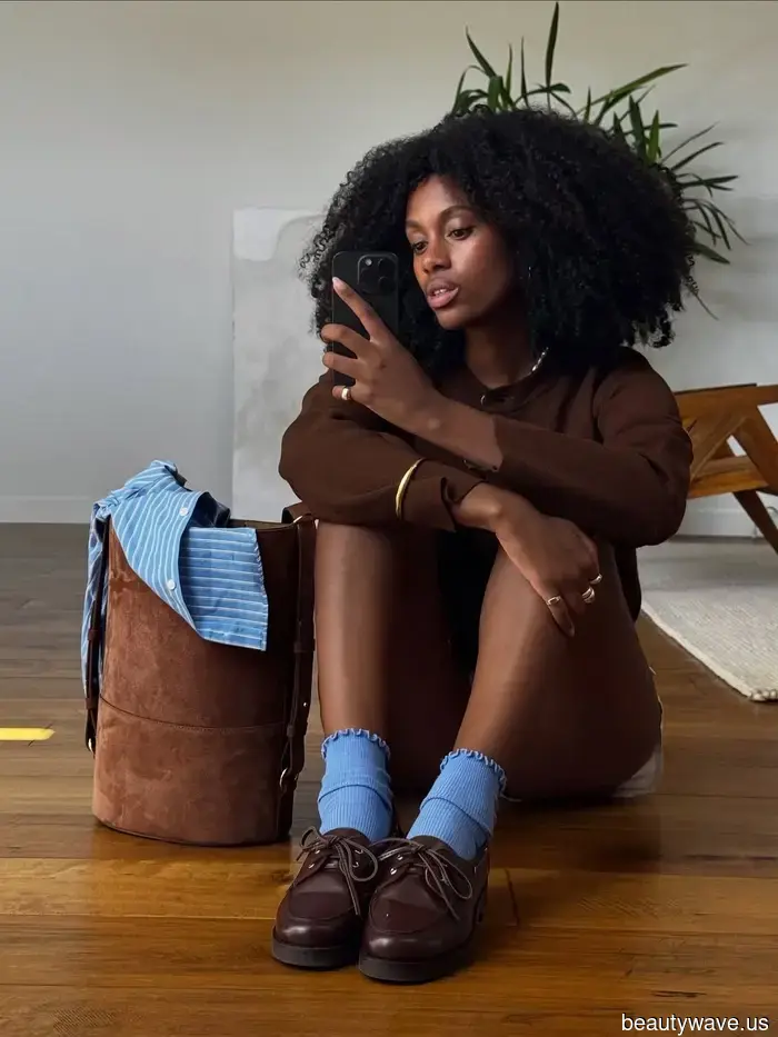 I’m noticing this subtly stylish flat-shoe trend being paired with outfits all over the place this fall.