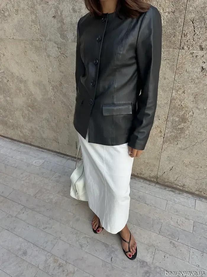 Las chaquetas de motorista están bien, pero la gente de moda está usando esta tendencia de chaquetas de cuero que parecen caras en su lugar.