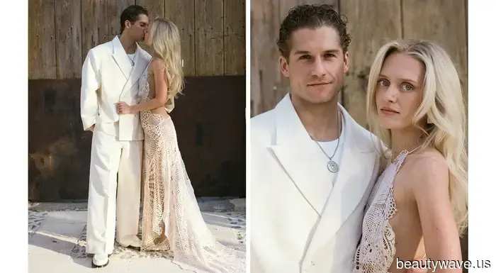 This fashion-forward couple got married at a 19th-century Sicilian masseria, donning custom outfits created by the bride.