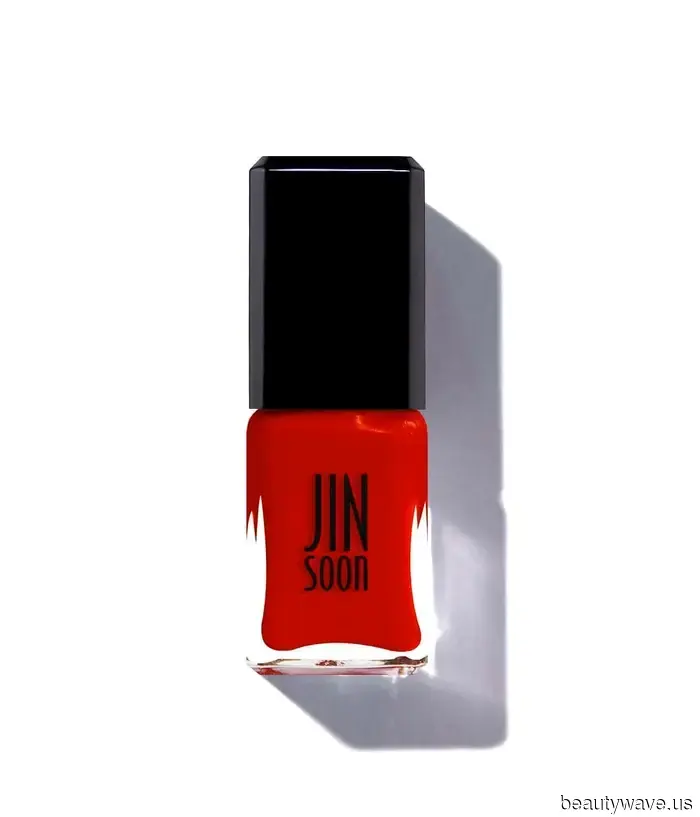 Anne Hathaway sported this sheer pink nail polish priced at $18 during the filming of The Devil Wears Prada 2.