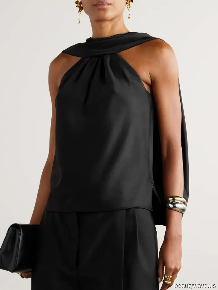 To achieve an elegant look this festive season, pair this blouse with jeans or trousers.