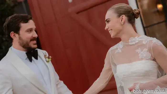 The bride chose Danielle Frankel and vintage Ralph Lauren for her wedding at Blackberry Farm.