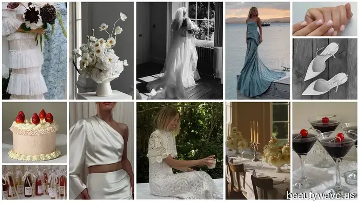 The Traditional Bride vs. The Alternative Bride: Two Future Brides with Contrasting Styles Showcase Their Wedding Inspiration Boards.
