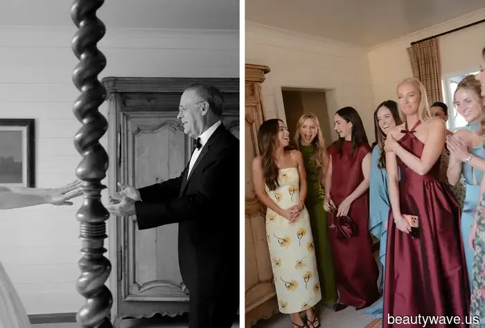 The bride chose Danielle Frankel and vintage Ralph Lauren for her wedding at Blackberry Farm.