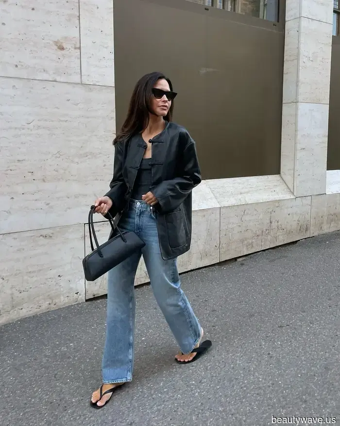 Biker jackets are nice, but those in the fashion world are opting for this pricey-looking leather jacket trend instead.