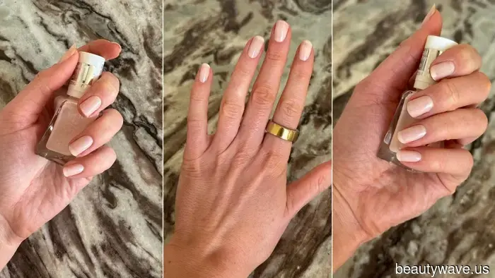 Two weeks later, and this beautifully milky nail polish still hasn't shown any signs of chipping.