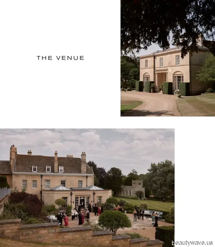 This stunning bride donned a Vera Wang gown and Manolo Blahnik shoes for her sophisticated, timeless countryside wedding.