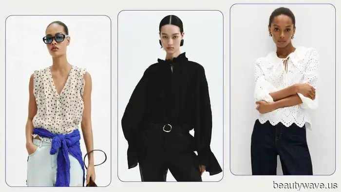 Es ist offiziell Blusen-Saison&mdash;9 Zara-, H&M- und M&S-Stile, die jedes Outfit sofort schicker machen