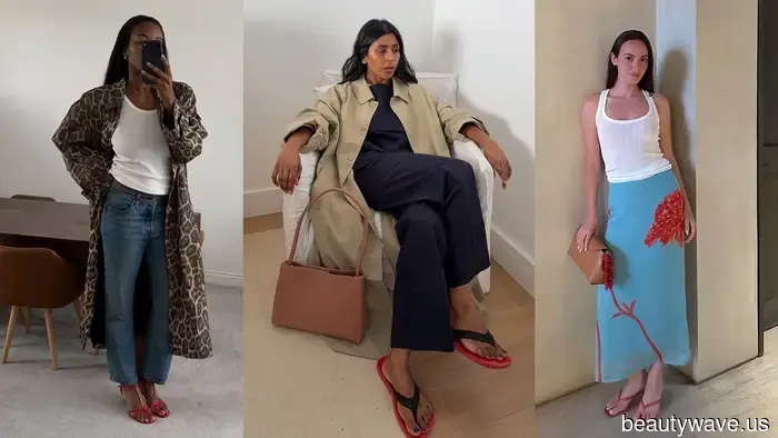 Es ist ein Fakt: Modeleute wählen diesen Sandalenfarbtrend über Schwarz, Weiß und Braun.