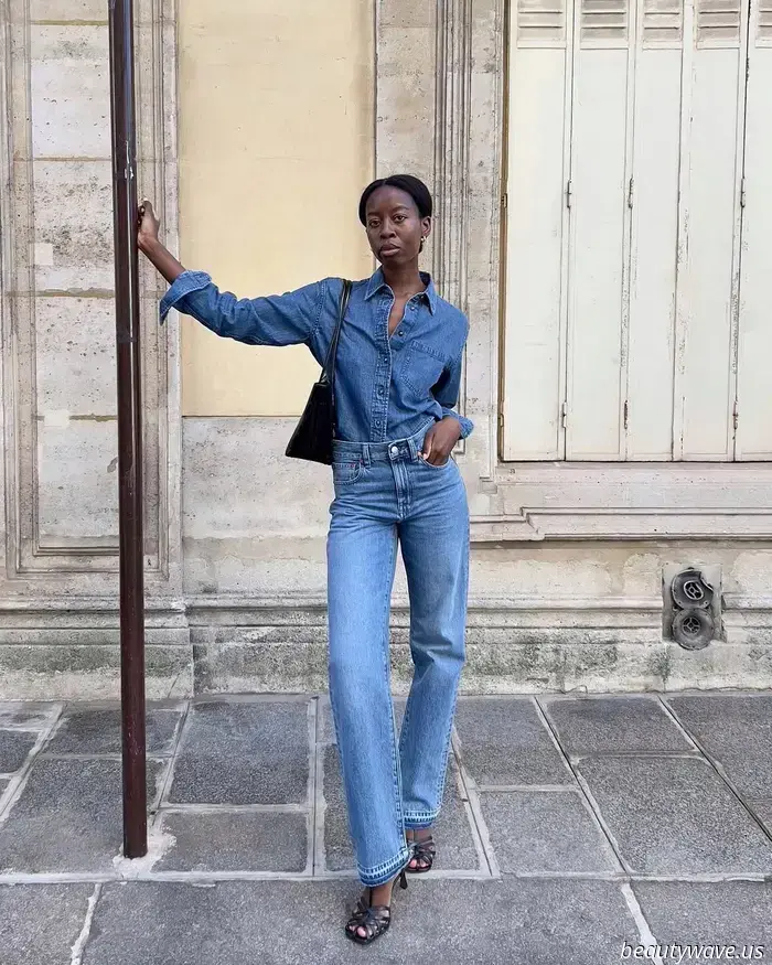 Is it just me, or are all the trendy girls opting for this denim style instead of baggy jeans?