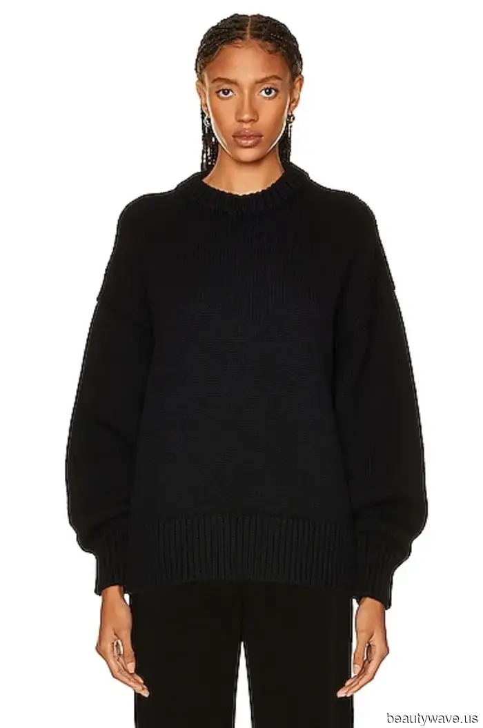 Si solo pudiera tener un suéter para el otoño, sería este estilo increíblemente suave.