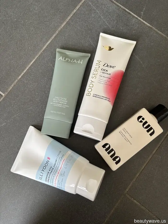 I've been using these calming body creams to soothe my sun-damaged skin.