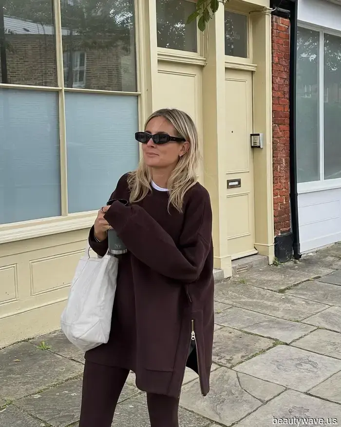 Если ваша цель - выглядеть стильно, замените черные леггинсы на этот осенний оттенок.