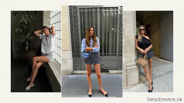 Dispatch aus Paris: Alle verzichten auf Sandalen, um diese viel schickeren Schuhe zu Shorts zu tragen.