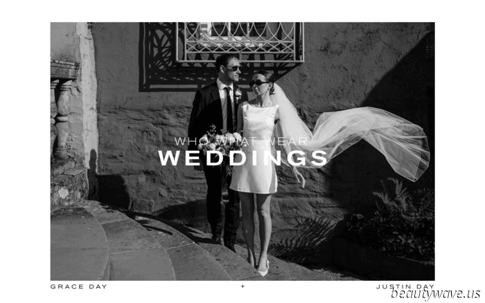 This lovely bride donned a stylish Reformation minidress for her intimate wedding in Wales, which had 26 guests.