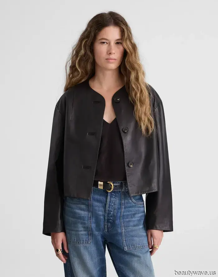 Biker jackets are nice, but those in the fashion world are opting for this pricey-looking leather jacket trend instead.