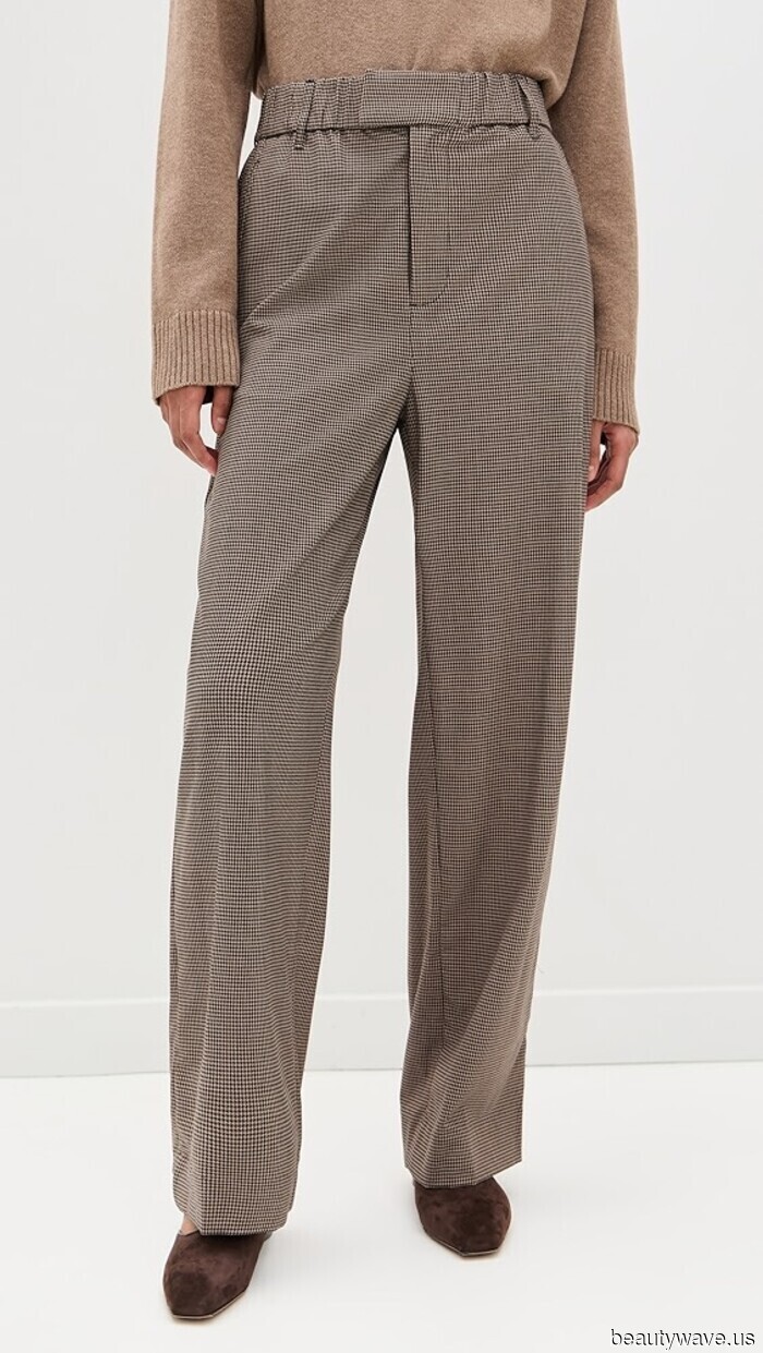 If you want your sneakers to appear more sophisticated (rather than ordinary), pair them with these pants instead of jeans.