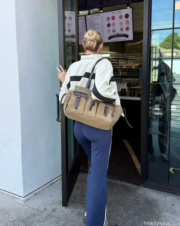 Not Capris, Not Poplin: The Trendy Cool-Girl Pants Elsa Hosk Pairs with Ballet Flats and Windbreakers
