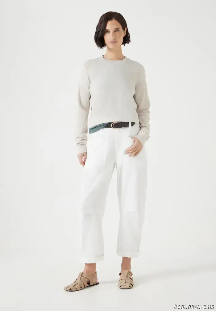 Le donne francesi sanno che questo pantalone anti-denim rende ogni outfit molto più lussuoso.