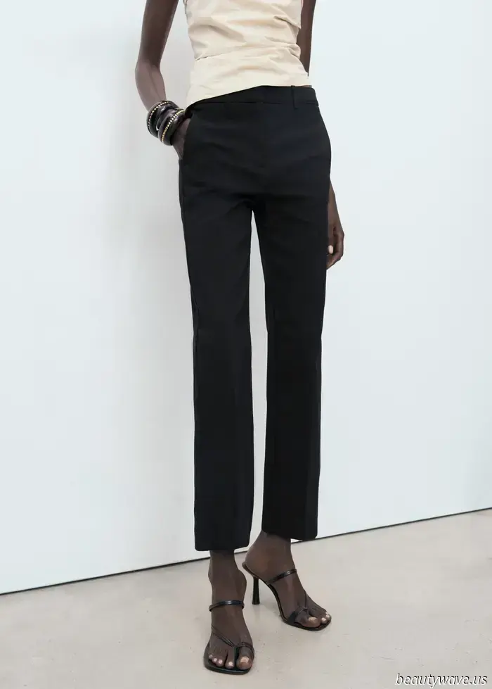 Dagli anni '90, le donne più alla moda hanno indossato questa tendenza di scarpe con pantaloni neri a sigaretta