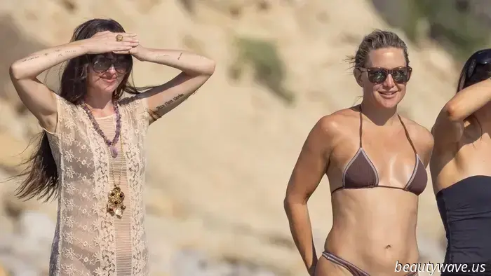 Indeed, black bikinis are stylish, but this refined color is undeniably more appealing right now.