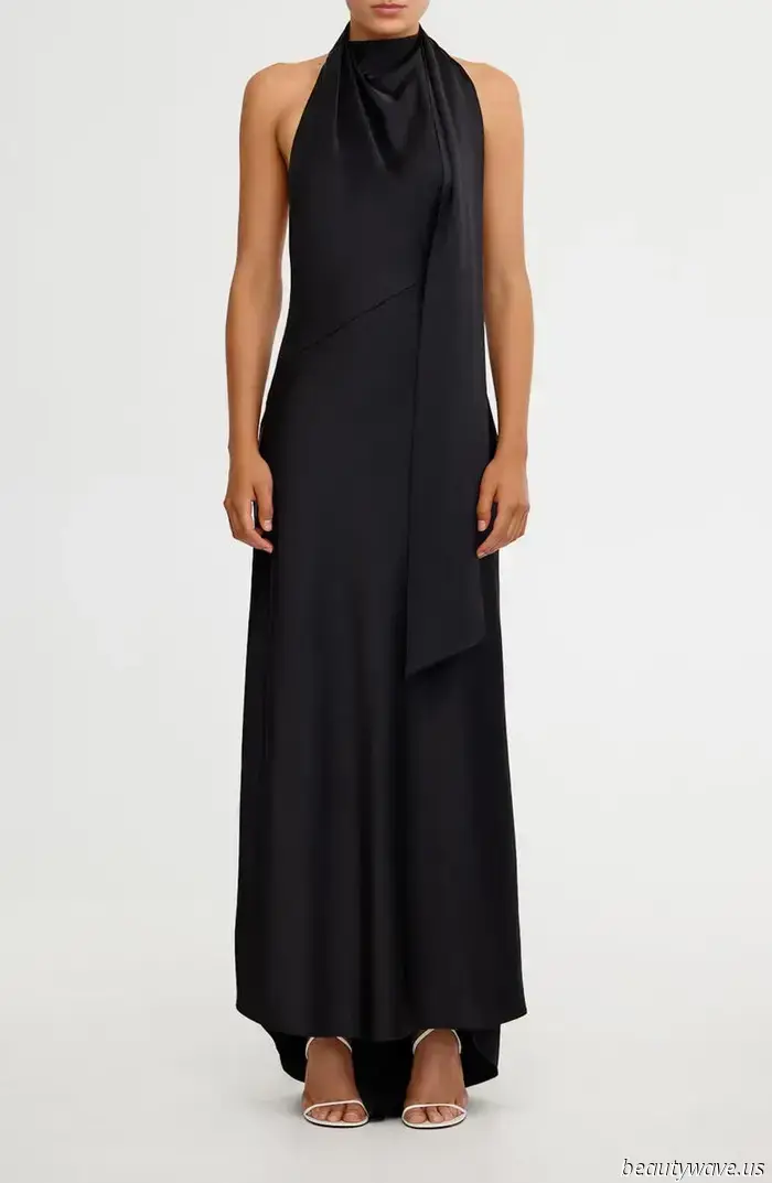Dimentica le sandali—questo è lo stile di tacco che rende eleganti i vestiti con scollo a halter
