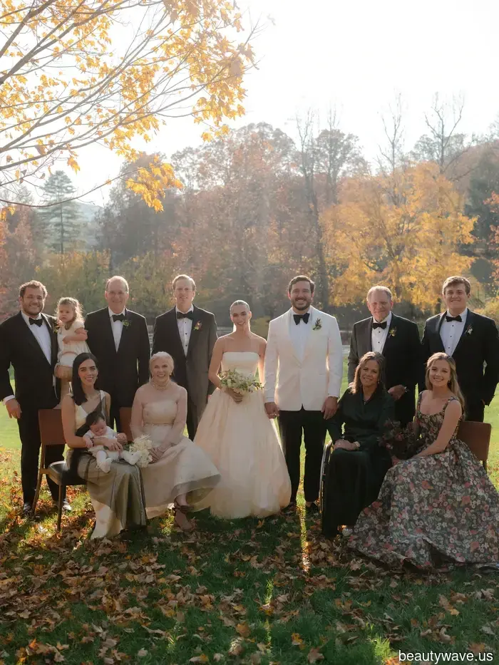 The bride chose Danielle Frankel and vintage Ralph Lauren for her wedding at Blackberry Farm.