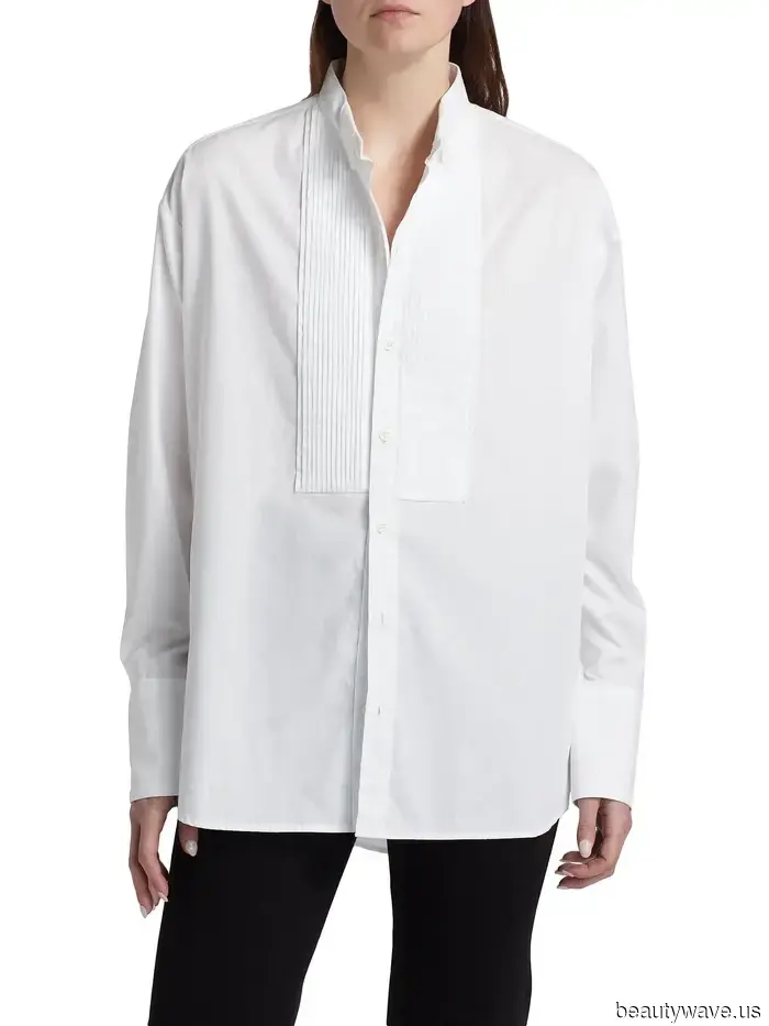 Forget the basic button-downs—*this* is the shirt trend to pair with black trousers this fall.
