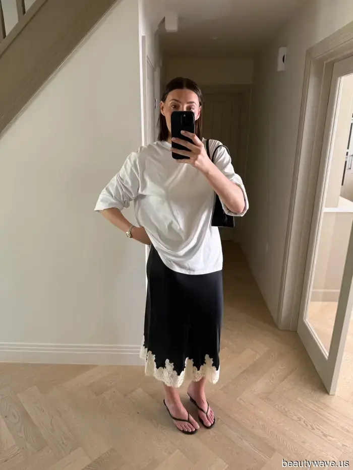 Apologies, Sneakers and Ballet Flats—Stylish Girls Understand That Summer Skirts Appear More Elegant with These Sandals.