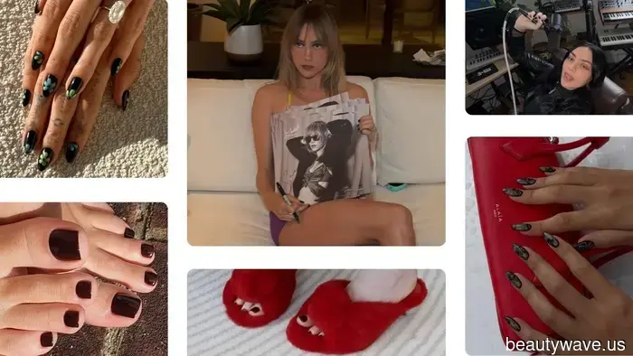 From Hailey Bieber to Charli XCX, It Girls everywhere are swapping pastels for Summerween manicures.