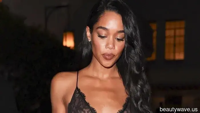Laura Harrier ha indossato un vestito trasparente che metteva in mostra il perizoma al dopo-festa del Gala del Museo dell'Accademia.