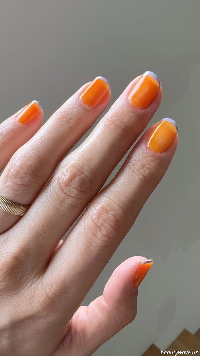 Orangefarbene Nägel sind alles, was ich gerade tragen möchte — 17 Designs, die ich fotografiert habe