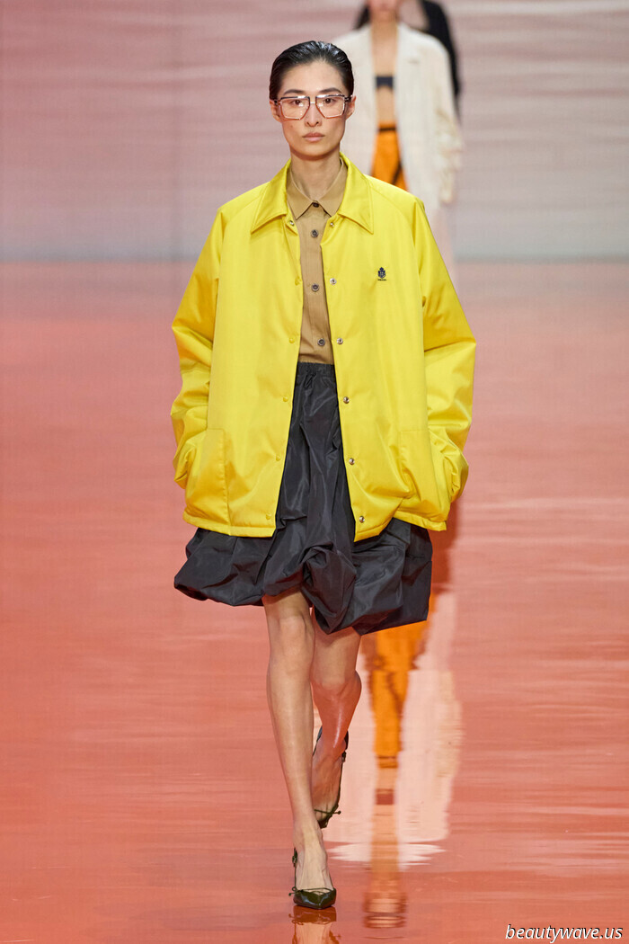 Forget Minimalism—at Prada, pastel coats, Frankenstein skirts, and an abundance of jewelry signified a new chapter in fashion.