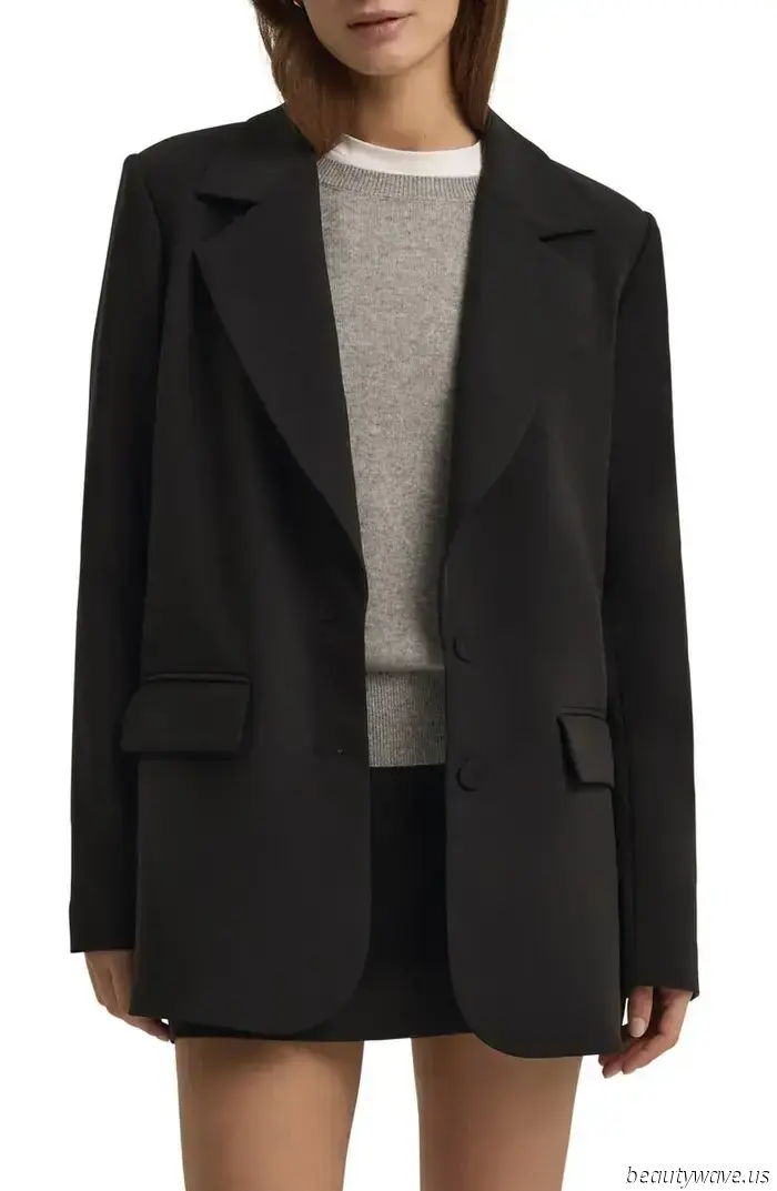 Jeans are excellent, but this is the must-have piece to pair with blazers.