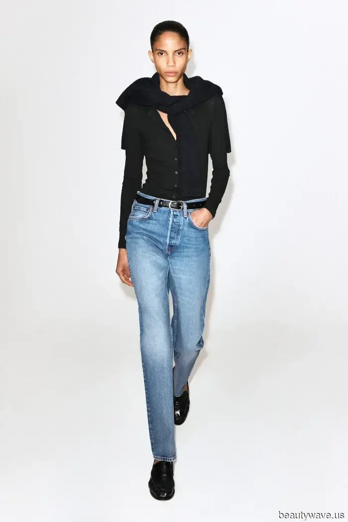 Statt T-Shirts und Tanktops macht dieser Pullover-Trend Röhrenjeans am schicksten.