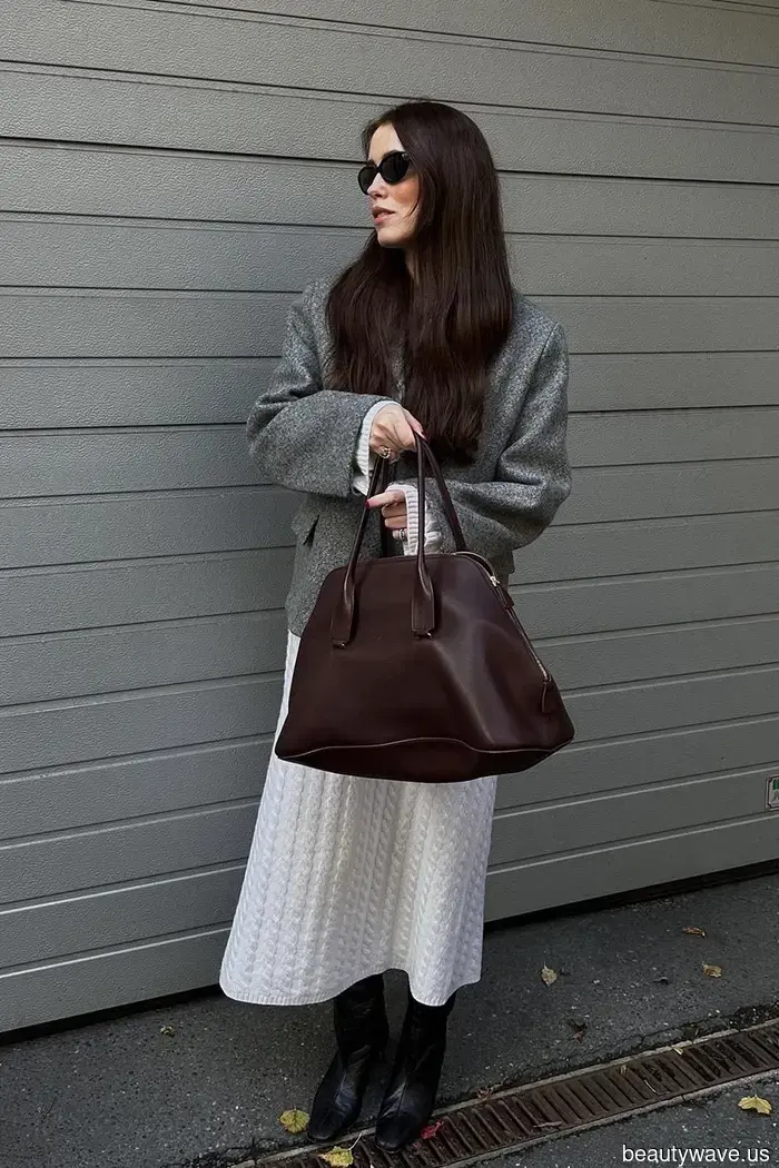 This is the understated dress trend that everyone pairs with boots during the winter.