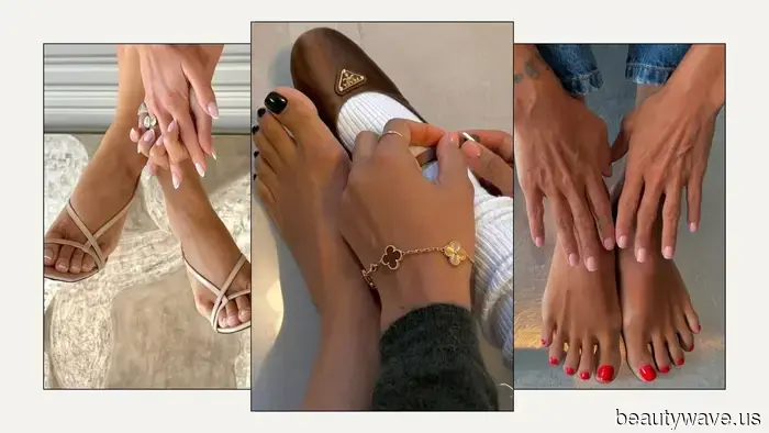 No todos los colores de manicura y pedicura combinan, pero estas 5 combinaciones elegantes sí.