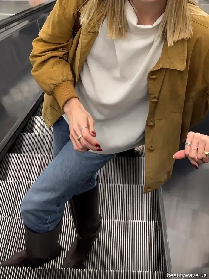 Die coolsten Frauen, die ich kenne, nutzen diesen "veralteten" Styling-Trick, um ihre Stiefel und Jeans in diesem Winter aufzupeppen.