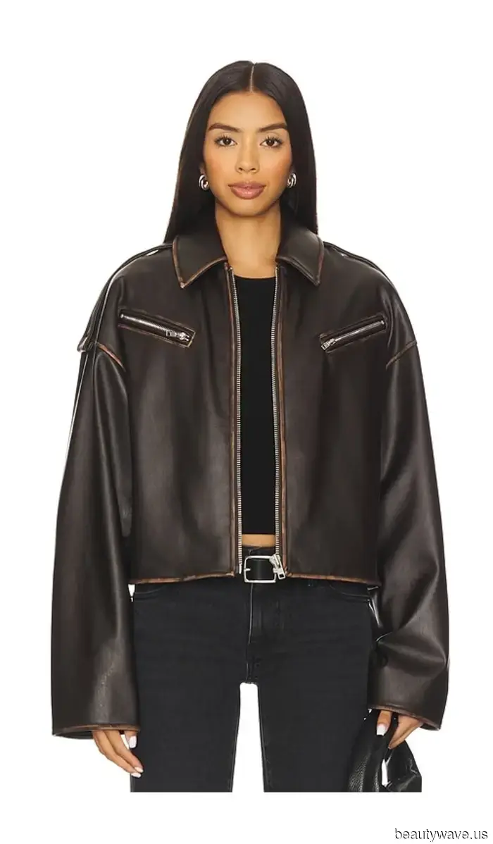 Neither Brown Nor Black—The Leather Jacket Trend That Every Stylish Person Is Combining With Jeans and Skirts This Fall.