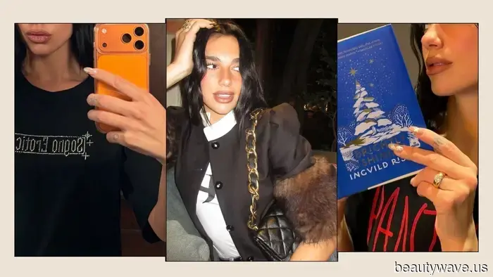 It's Official: Dua Lipa's Starry Nails Are the Most Stylish Interpretation of a Festive Manicure.