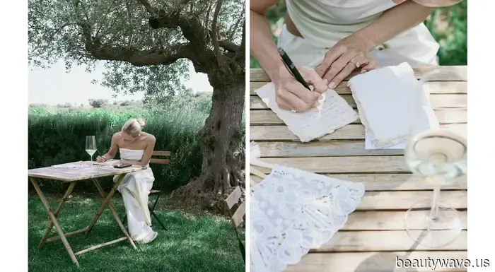 This fashion-forward couple got married at a 19th-century Sicilian masseria, donning custom outfits created by the bride.