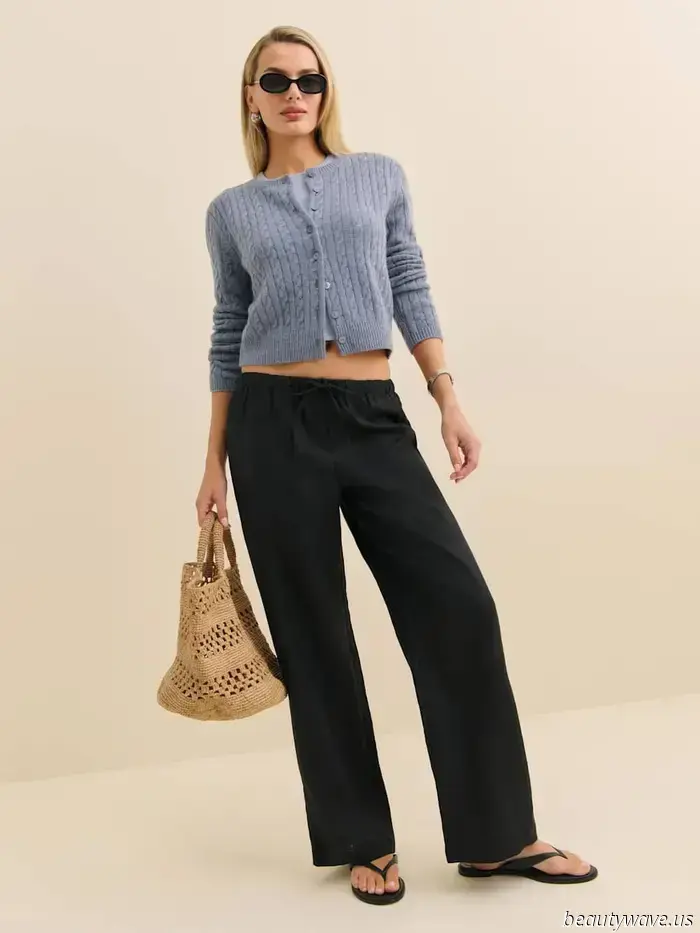 This pant style paired with flip-flops forms the most stylish combination we've encountered all summer.