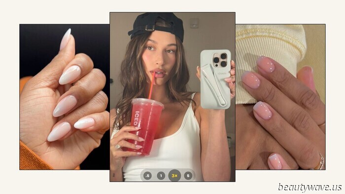 Según las Manicuristas Famosas (y Hailey Bieber), las Uñas de "Servicio Suave" Se están Apoderando del Verano de 2025