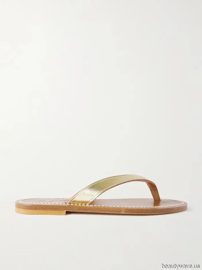 Not Black, Not Red—Flip-Flops Appear Most Stylish When Paired With Summer Dresses In This Refined Neutral Shade.