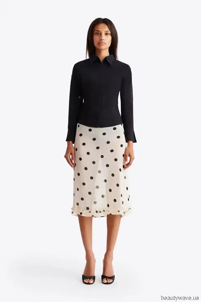 If you plan to sport polka dots this spring, style them like this.